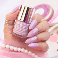 Debelle Gel Nail Polish Mary Magnolia (Pastel Lavender Nail Paint)|Non Uv - Gel Glossy Finish |Chip Resistant | Seaweed Enriched Formula| Long Lasting|Cruelty And Toxic Free| 8Ml