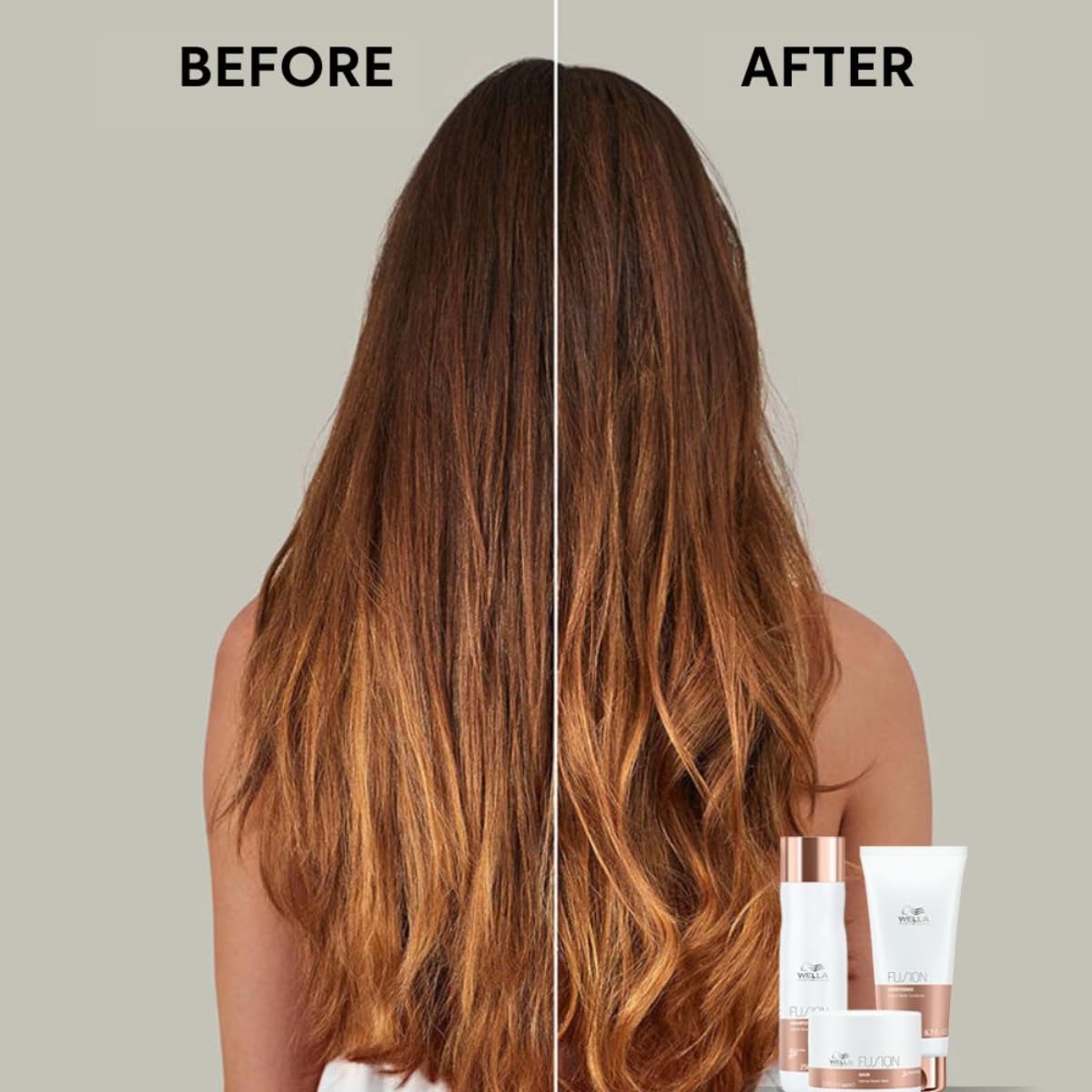 Wella Professionals Fusion Intense Repair Shampoo | For Damaged, Frizzy Hair | 250 ml | With Silk Amino Acids & Micronized Lipids | Vegan, Cruelty-free