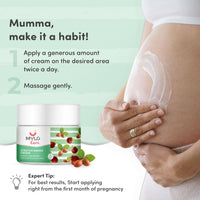 Mylo Care Stretch Marks Cream for Pregnancy with the Goodness of Shea Butter, Saffron, Kokum Butter and Aloe Vera, Australia Certified Toxin Free, No Mineral Oils - 100ml + 100ml (Pack of 2)
