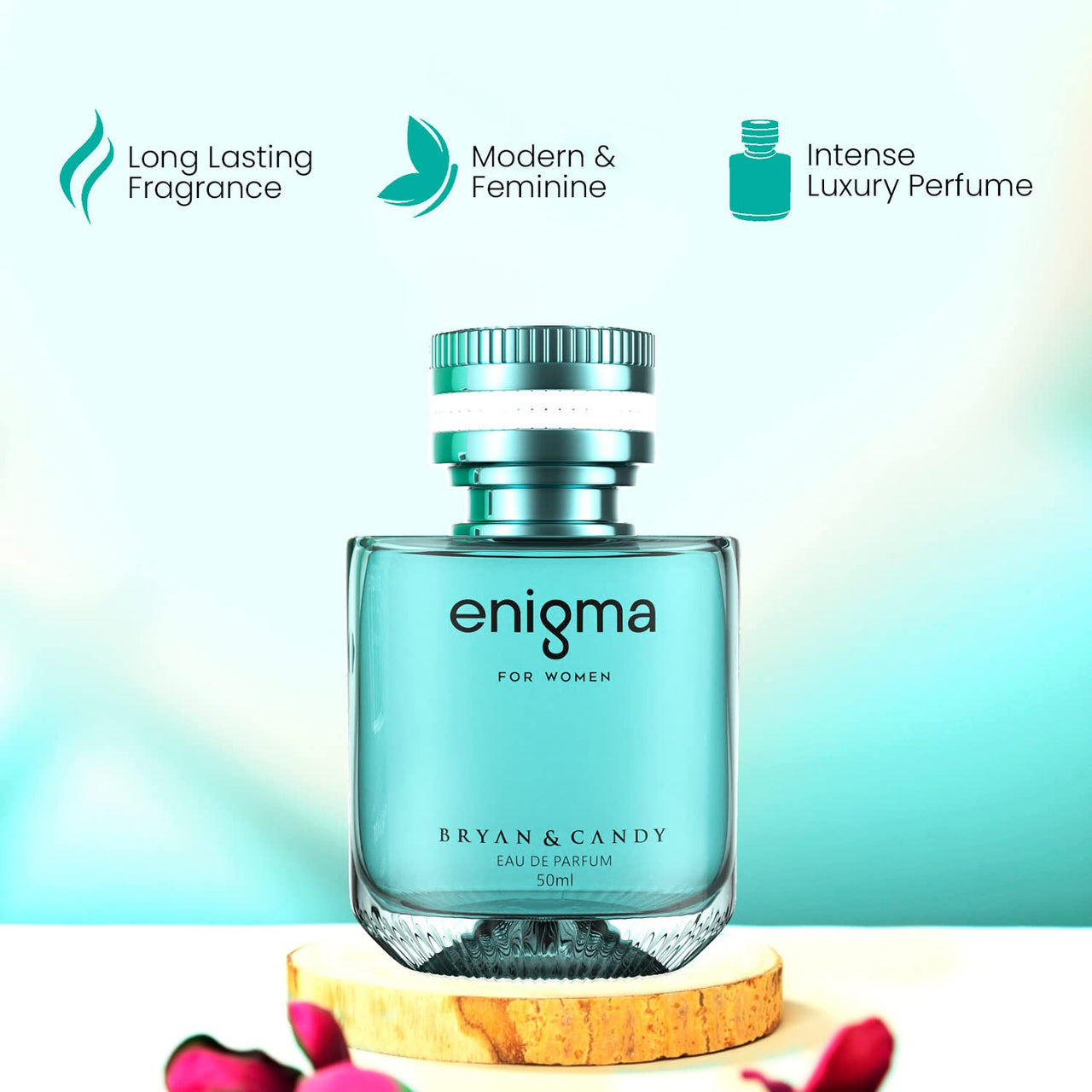 Bryan & Candy Enigma Long-Lasting, Lingering & Enchanting Women's Fragrance , Notes of Magnolia and Violets