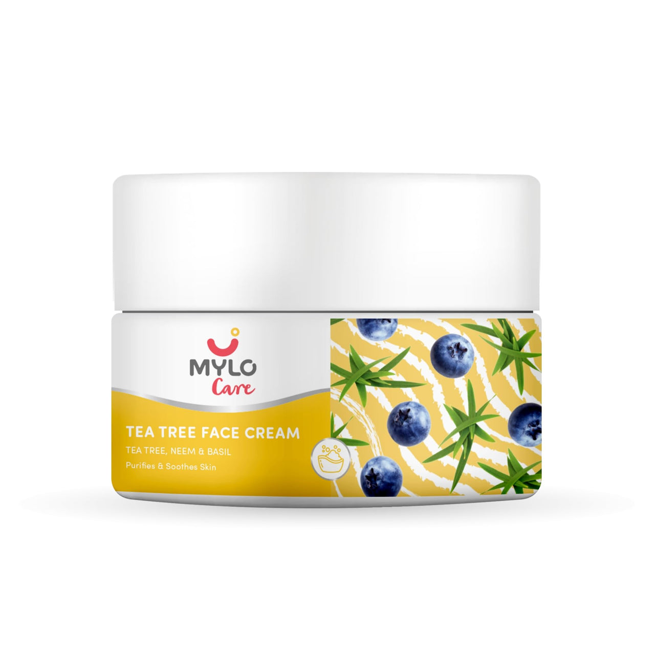Mylo Care Tea Tree Face Cream 50g with Tea Tree, Neem & Basil Extracts