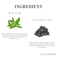 Khadi Natural Herbal Neem Charcoal Soap | Herbal Soap for Removing Impurities | Skin Detoxifying Bathing Soap | Suitable for All Skin Types | (125gm *3) (375gm)