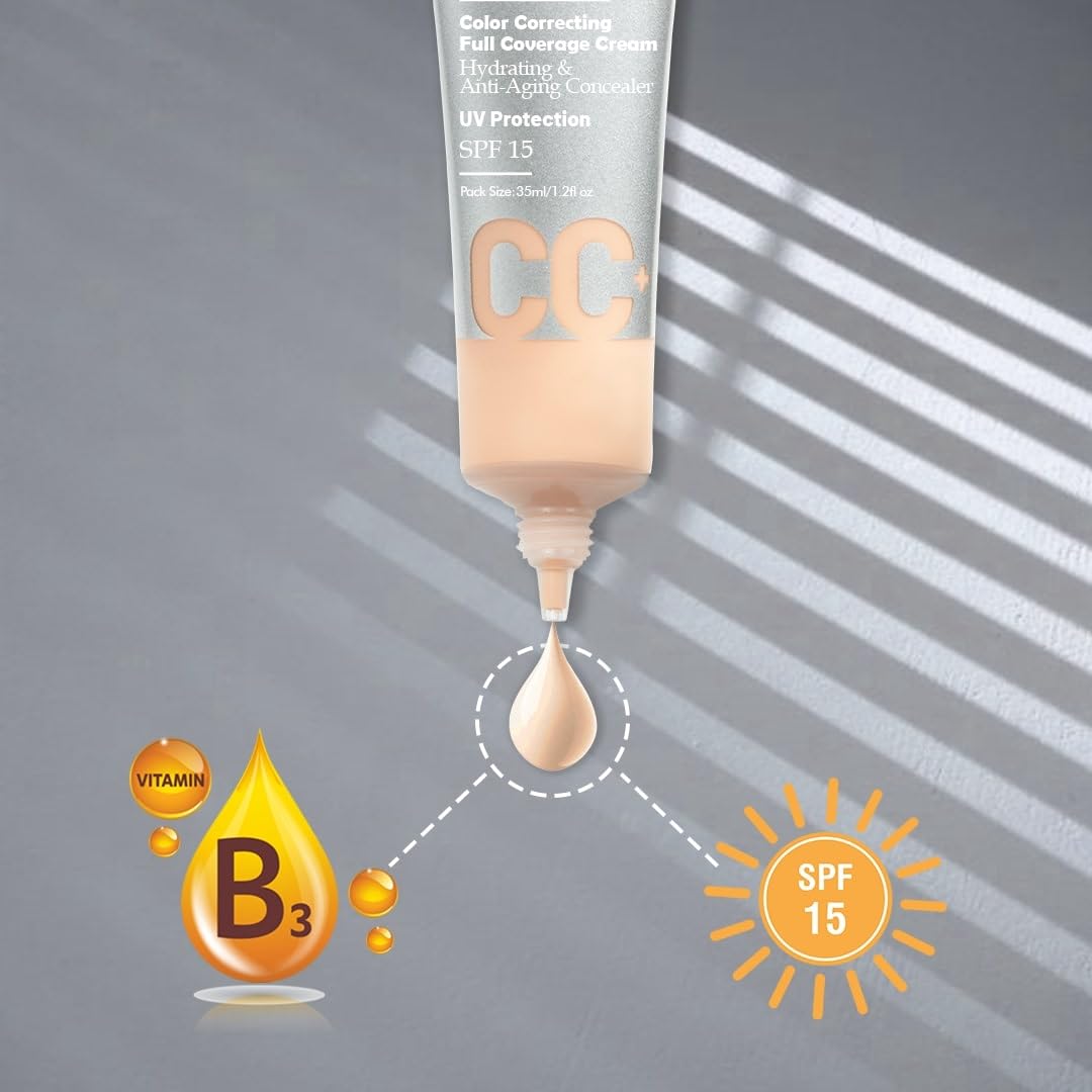Daily Life Forever52 Color Correcting Full Coverage CC Cream | Conceals Dark Spots and Blemishes (Breezy-002)