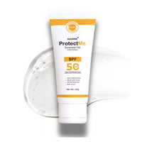 NOURRIR ProtectMe Sunscreen Gel SPF 50+, All Skin Types | Protection against UVA/UVB Rays | Water Resistant | Lightweight | Invisible | 50 gm.