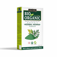 INDUS VALLEY 100% Certified Organic Herbal Henna Powder, 100g each (Pack of 6) - Green