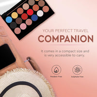 C2P Pro Metal & Matte Eyeshadow Palette, Smooth, Blendable & Creamy Texture, Long Lasting & Full Coverage with Versatile Shades Eyeshadow Kit, 20 grams