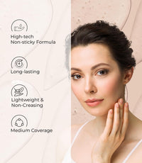 Lakyou Beauty Ultra HD Invisible Cover Foundation | Seamless Blend | High Definition Finish | Lightweight & Long-Lasting | Shade-02(Soft Ivory) | 30ml