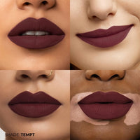 Fae Beauty Lip Whip 12Hr Comfortable Matte Liquid Lipstick (10ml) | Long Wear | Non Drying | Soft Mousse Smudgeproof Formula | Vegan | With Moisture Lock Technology | Enriched with Vitamin E and Cherry Coffee - Tempt