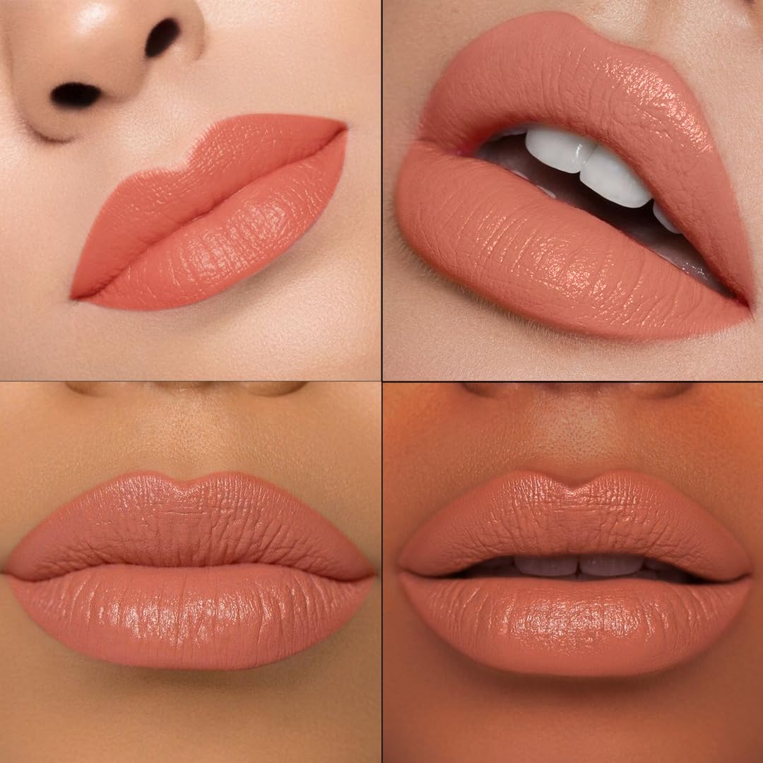 Charmacy Milano Flattering Nude Lipstick (Birthday Suit 03) - 3.6 g, Moisturizing Lips, Highly Pigmented, Light Weight, Smooth Application, Non-Toxic, Vegan, Cruelty Free