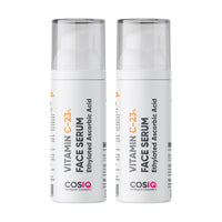 Cos-IQ Glowing Skin with Vitamin C-23% Serum : Advanced Molecular Skincare Technology 60ml | 23% Vitamin C Face Serum for Brightening Skin | Only 2 Ingredients Formula For Men and Women | 60 Days Pack