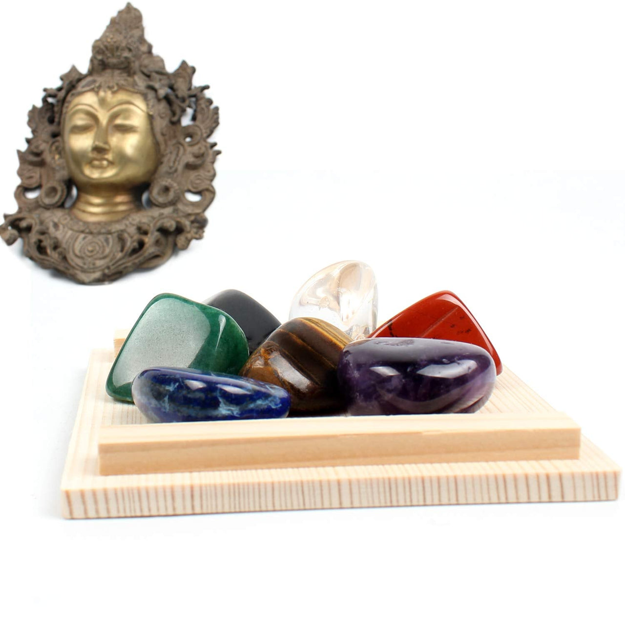 Yunoun Chakra Stones Healing Crystals，Crystal Therapy, Meditation, Reiki - 7 Chakra Set 7 pcs
