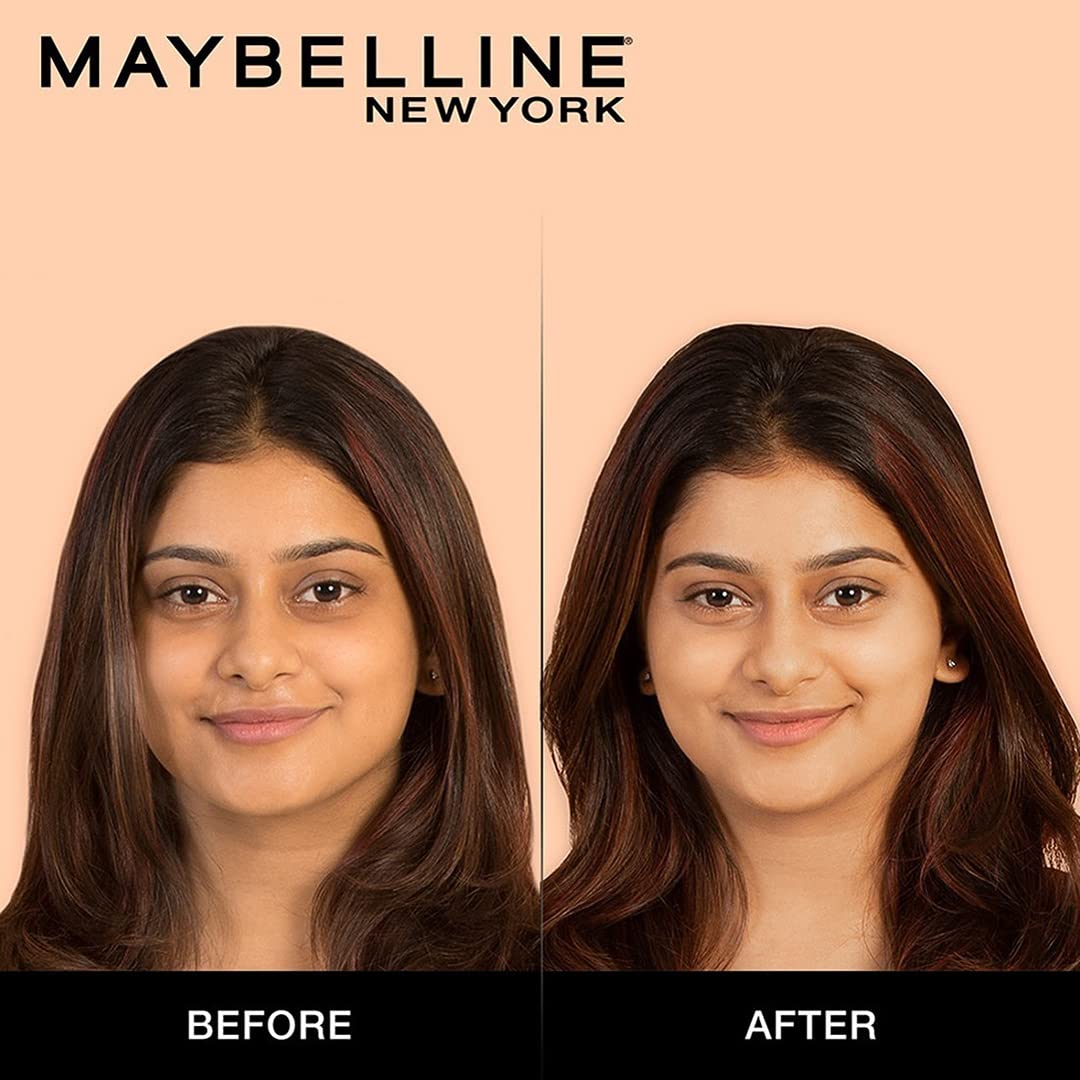 Maybelline New York Liquid Foundation, Matte & Poreless, Full Coverage Blendable Normal to Oily Skin, Fit Me, 128 Warm Nude, 18 ml (Pack of 2)