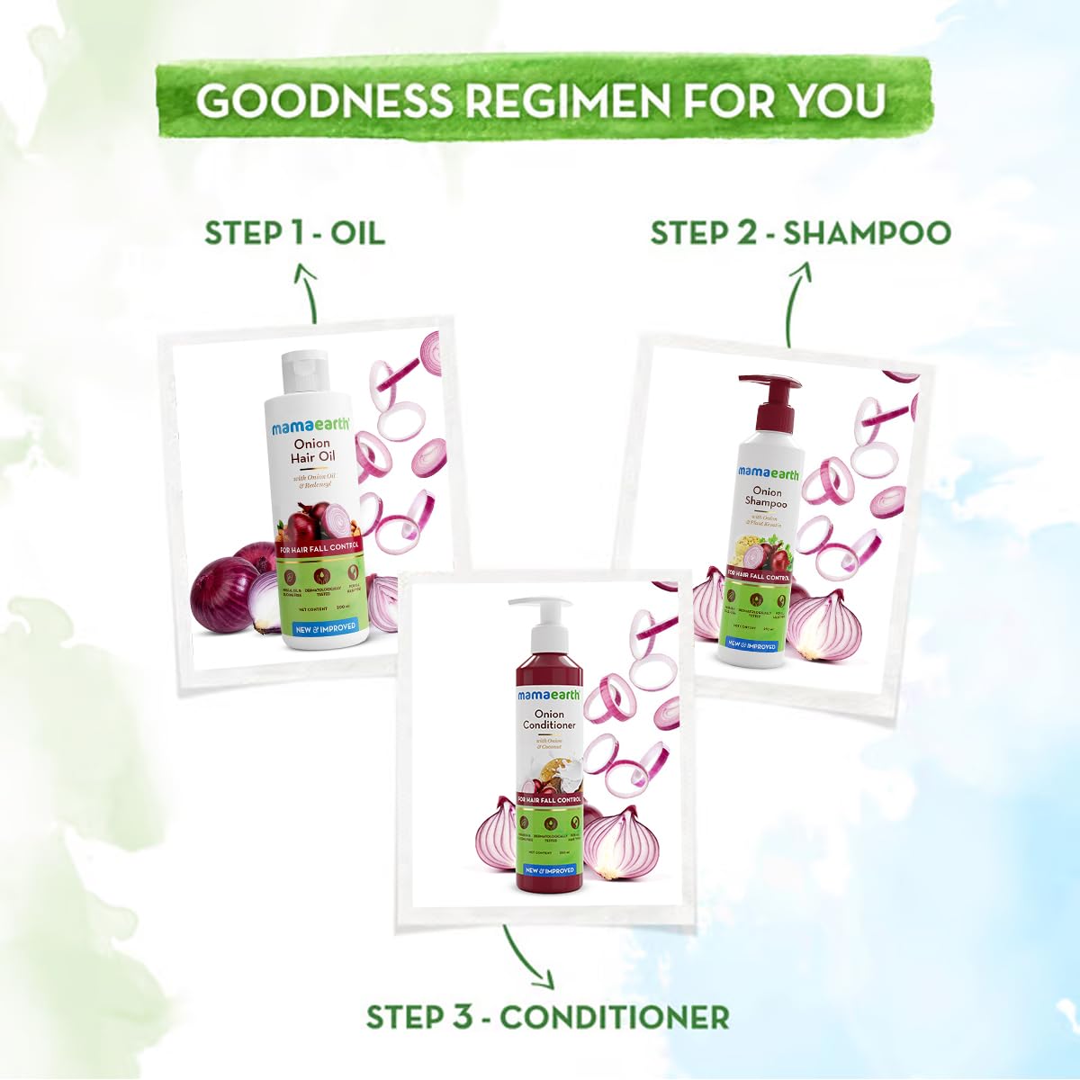 Mamaearth Onion Hair Oil with Onion Oil & Redensyl for Hair Fall Control | Boosts Hair Growth | Adds Strength & Shine | 200 ml