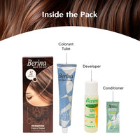 Berina Professional | Permanent Hair Color Cream | 60gm | A02 Dark Brown | Long Lasting Color