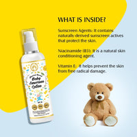 Mom & World Mineral Based Baby Sunscreen Lotion, Spf 50 Pa+++, Uva/Uvb Protection, Water Resistance, 120 ml