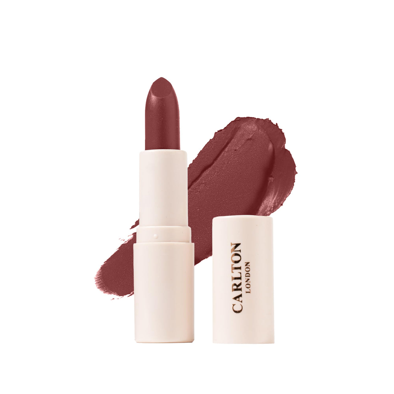 Carlton London Velvet Satin Glitterati Bullet Long Stay Lipstick |Enriched with Vitamin E, Castor oil | Intense Colour, Moisturised Lips, Smooth & Light |Upto 8 hrs - 4Gm. (Camellia)