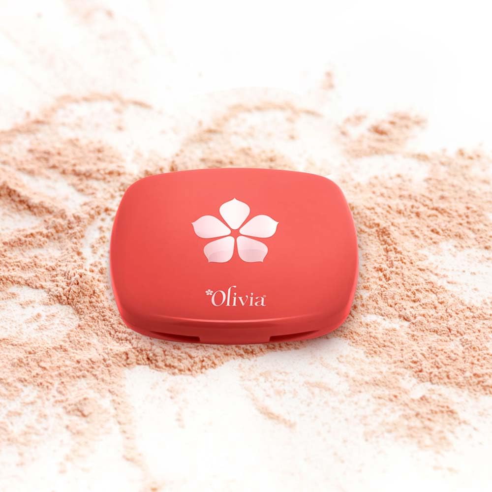 Olivia Weightless Matte Finish Compact Powder for Women | Full Coverage Face Makeup | Non-Oily Matte Look | Pore Minimizing & Evens Out Complexion | For All Skin Types | 10g | 02 Milky Glow