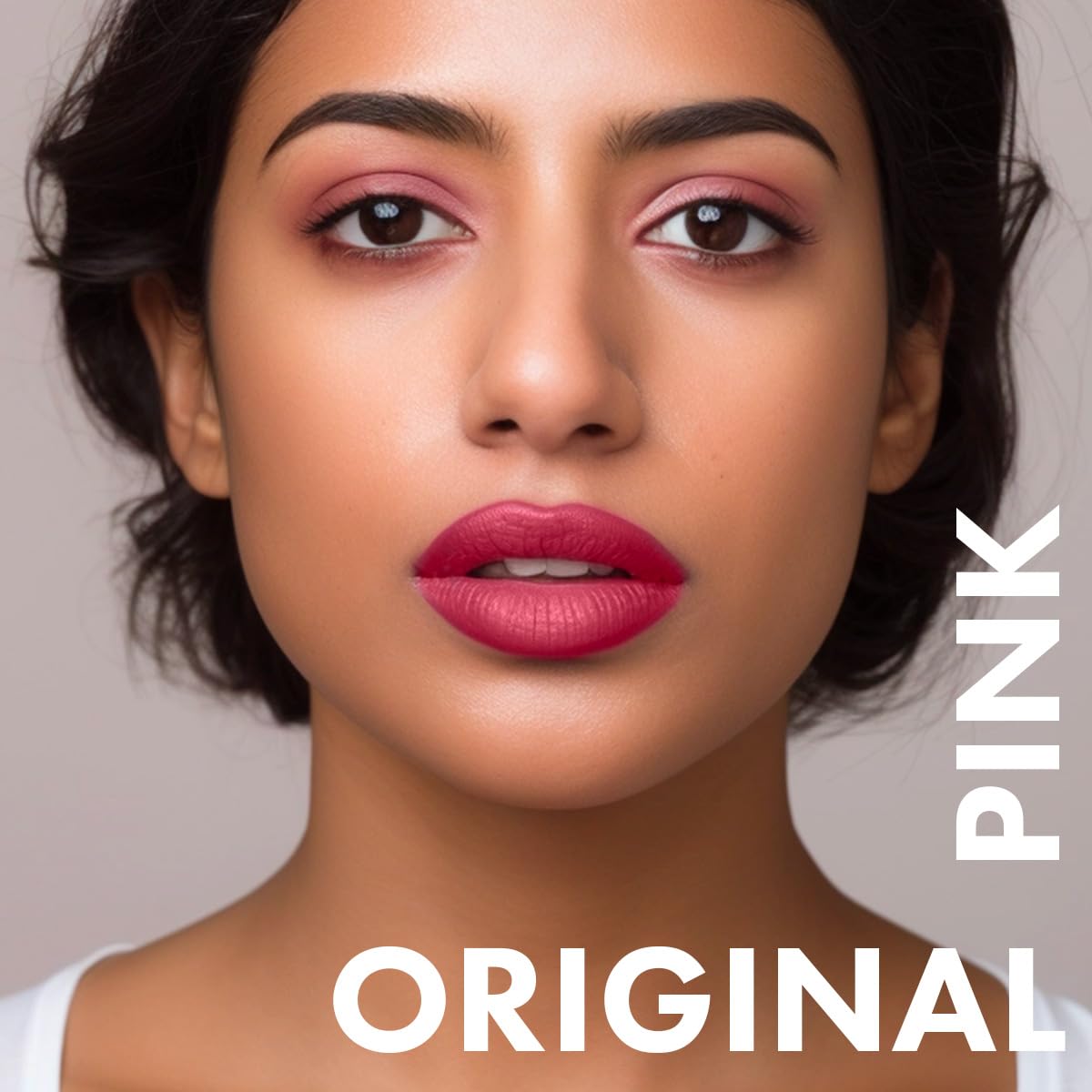 DAUGHTER EARTH Original Pink Lipstick | Vegan Plant Based Highly Pigmented Natural Lightweight Non Drying Lip Color | Long Lasting Phytonutrient Lipstick With Vit E & Bakuchiol | UV Protection | 4g