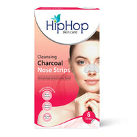 HipHop Skin Care Cleansing Charcoal Nose Strips (6 Strips) & HipHop Skincare Cleansing Charcoal Nose Strips for Women - Blackhead Remover & Pore Cleanser (3 Strips)