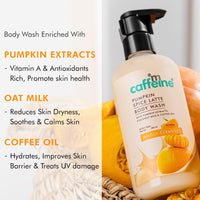 mCaffeine Pumpkin Spice Cleanse & Detan Duo for Glowing Skin| Mildly Cleanses, Exfoliates, Detans|Pumpkin Body Wash - 300ml & Pumpkin Body Scrub - 175 g | Sweet & Spicy Pumpkin Aroma for Men & Women