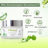 Fixderma Cleovera Cica Cream for Face with Gotu Kola, Aloevera, Vitamin A & E | Damage Skin Repair Face Cream | Suitable for Sensitive, Dry & Damaged Skin - 50g