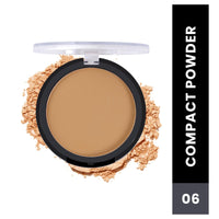 Shryoan Infinite Waterproof Compact Powder| Hides Imperfections, Blends Effectively, Matte Finish and Pressed Powder for All Skin Types (16g) (Natural Almond)