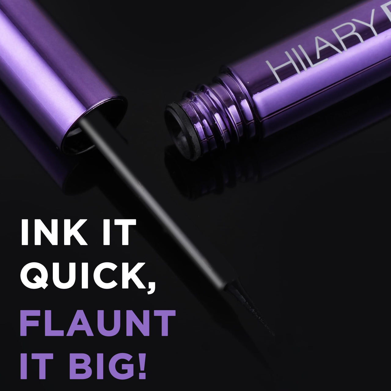 Hilary Rhoda Eye Callin' Liquid Eyeliner | Long Lasting Liquid Eyeliner | Matte & Glossy Finish | Waterproof Formula | 12-Hour Stay | Glides on Flawlessly | 3ml (Matte | Shade 01)