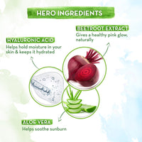 Mamaearth Beetroot Hydraful Sunscreen With Hyaluronic Acid - 50 g |SPF 50 & PA++++ | UVA & B Protection | Hydrates Skin | For Oily, Combination & Dry Skin | No white cast