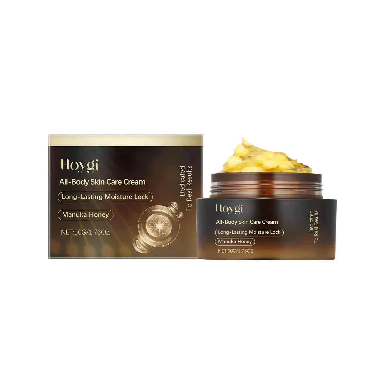 HOYGI Hydrating Face & Body Cream, 50g/1.76oz - with Hyaluronic Acid, Tea Tree Oil, Vitamin E & Honey - Nourishing, Anti-Wrinkle, for All Skin Types - Brightens Complexion, Cream for Face
