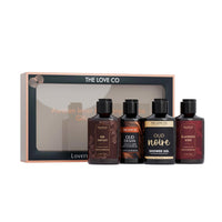 THE LOVE CO Oud Gift Kit Collection: Indulge in Shower Gels | Opulent Bathing Experience | Ideal Birthday & Special Occasion Hamper | Pack of 4