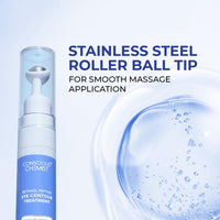 Conscious Chemist® Retinol Peptide Under Eye Cream With Soothing Massage Roller | Under Eye Roll On For Dark Circles, Fine Lines & Puffy Eyes | For Women & Men | 15 ml