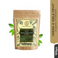 Khadi Natural Organic Amla & Hibiscus Powder Combo | Nourishing Hair Formula for Strength | Provides shine & Natural Color - (200gm x 2)