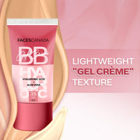 FACES CANADA SPF 35 BB Gel Crème - Warm Caramel, 30g | Multitasking | Even Skin Tone | Instant Glow | Smooth Flawless Matte Finish | Hydrating | Lightweight & Nonsticky