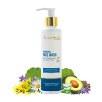 Imperiale Botanique Hydrating Face Wash | 200 ML | FDA Approved | Hydrates & Revitalizes with Witch Hazel, Avocado Butter & Niacinamide | Glow-Boosting & Brightening | All Skin Types | Women & Men