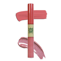 Koe Beauty Double Dip | Grape Escape & Jelly | Deep Muave Matte Lipstick (2ml) Plus Candy Gloss Finish Lip Topper (2ml) | Perfect Balance of Color & Shine