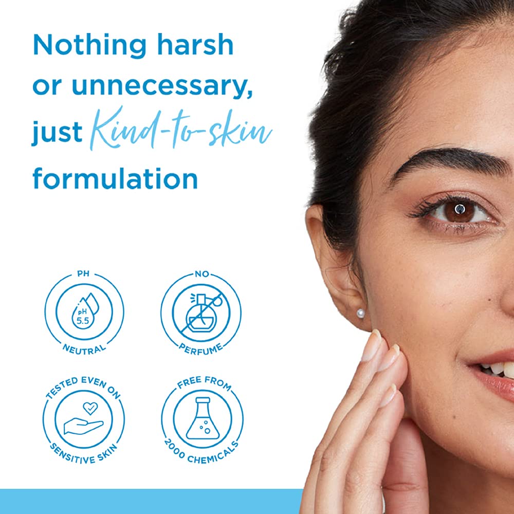 Simple Water Boost Micellar Face Wash 150ml for normal to dry skin | 100% soap-free gentle cleanser for women & men