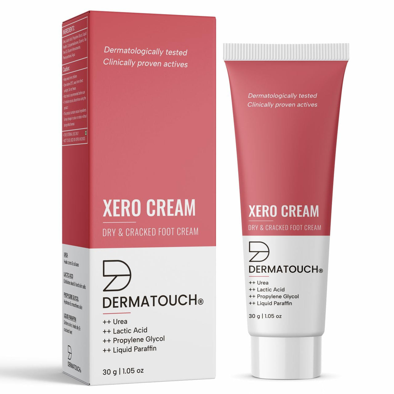 DERMATOUCH Xero Cream | Specially for Dry & Cracked skin | Soothes & Moisturizes |For Corns & Calluses| For both Men & Women | 30G