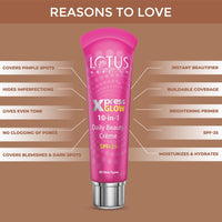 Lotus Herbals Make-up Xpress Glow 10 in 1 SPF 25 Daily Beauty Cream (Royal Pearl, 30g)