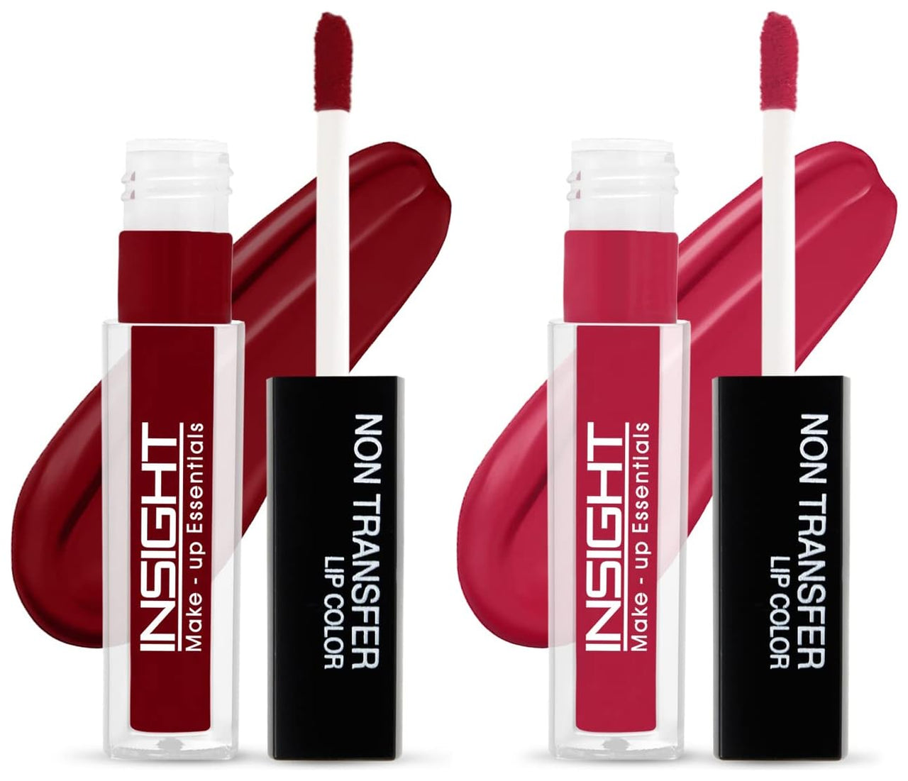 INSIGHT Non Transfer Matte Lip Color, 4Ml (03 Divine Wine) & Matte Lip Color, 4Ml (05 Cocoa Plum)