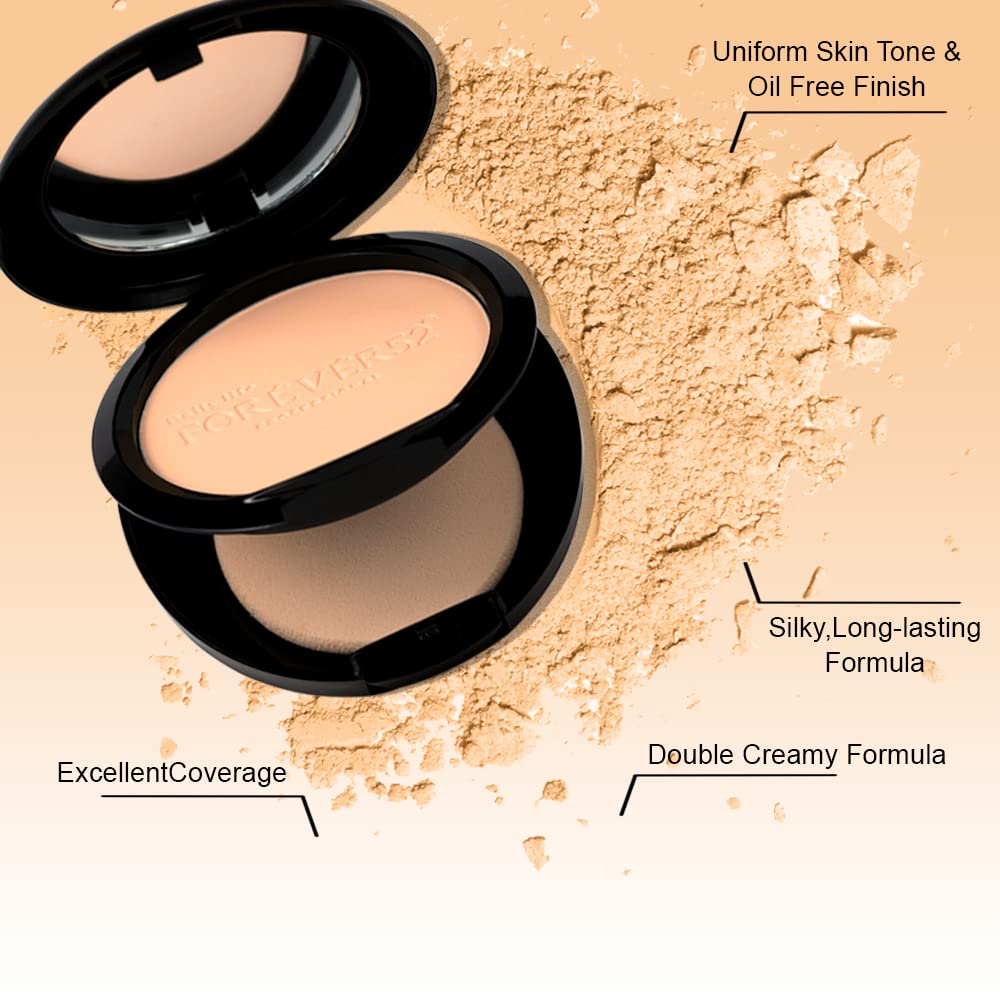 Daily Life Forever52 Two Way Matte Cake Compact For All Skin Type(Warm Honey-Yellow Undertone,12g)
