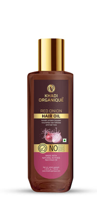 Khadi Organique Red Onion Hair Oil For Hair Growth & Hair Fall Control (SLS & PARABEN FREE) - 100 ML