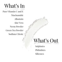 iCosmetiques Face Wash Powder |Pure Vitamin C, E, Niacinamide, Neem, Aloe Vera, Green Tea |Gentle Exfoliating, Deep Cleanse, Brighten & Nourish all Skin Type |Unisex Total Care Formula |30g (60 wash)