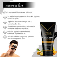 Globus Naturals Anti Pollution & Anti Acne Charcoal Peel Off Mask, Detoxifying Face mask, Fights Pollution and De-Tans skin, For Women & Men with Oily & Acne Prone Skin, 100 gms (Charcoal)