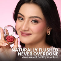 Typsy Beauty Enchanted Garden Rose Blush I 3D Cream Blush | Princess Charming I Infused with Vitamin E & Carnauba Wax I Cream to Matte Finish on Application | Dusty Rose I Korea Formulated | 4.8g