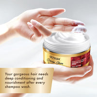 Streax Serum Shine Hair Mask, 200gm| For Dull Dry Fizzy Hair|Hair Masque For Women & Men |Infused with Shea Butter|Conditioner for Hair |Hair Mask for Frizzy Hair|For Normal, Wavy, Straight & Curly Hair