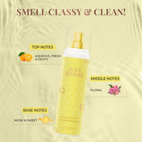 Just Herbs Body Mist Spray For Unisex With - Creamy Delight 140Ml & Tinted Lip Balm For Unisex With SPF 20+ For Dark Lips To Lighten 4 G (Cherry) Combo