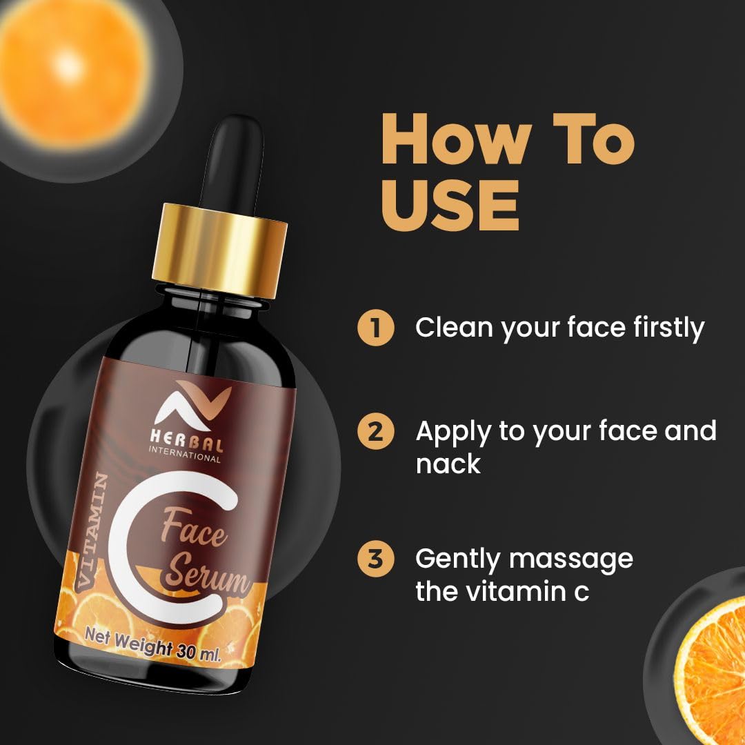 NATURALS Vitamin C Brightening Anti-Aging Glowing Skin Face Serum (multi, pack of 2)