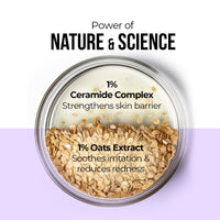 Dr. Sheth's Oats & Ceramide Sunscreen | SPF 50+ PA++++ | Oil-Free Sunscreen For Sensitive Skin | Lightweight & No White Cast | Strengthens Skin Barrier | Sun Protection From UVA/B/IR Rays | Men & Women | 50 g