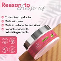 Vamp Beauty Face Gel Moisturizer | For Oily & Acne-Prone Skin | With Kakadu Plum, Glycolic Acid, Shea Butter & Rose | Lightweight & Non-Sticky | Brightens & Controls Oil | 50g