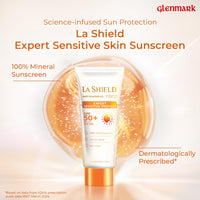 La Shield Fisico SPF 50 PA+++ Mineral Sunscreen | Water Resistant Upto 8 hours | Chemical filter free | Non-greasy | Lightweight | No White Cast | Broad spectrum | Dermatologist Prescribed | For Sensitive skin |50g